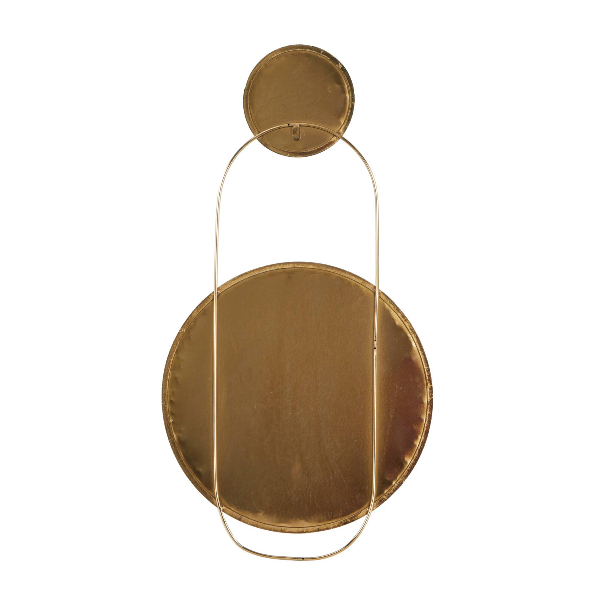 Gold Metal Wall Mirror 20" x 1" x 27"